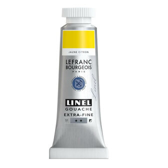 Lefranc &amp; Bourgeois Gouache Extra Fine Lemon Yellow 158 14ml