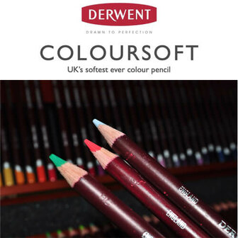 Derwent Coloursoft Woodbox Potloden 72 delige set 2