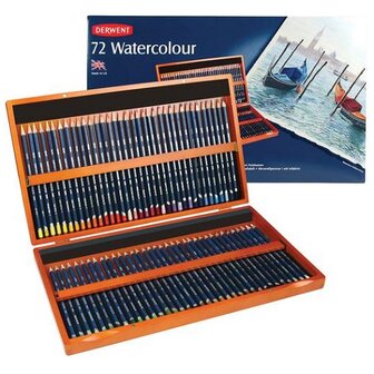 Derwent Watercolour Woodbox Potloden 72 delige set