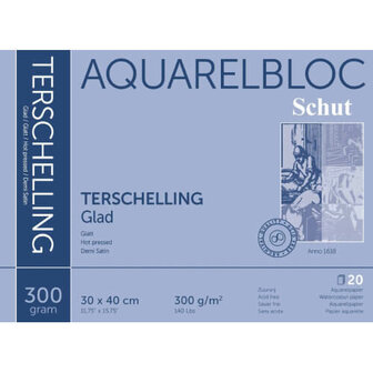 Schut Terschelling Glad Aquarelblok 300gram 30x40