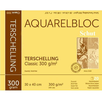 Schut Terschelling Classic Aquarelblok 300gram 30x40