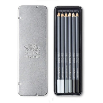 Winsor &amp; Newton Studio Collection 6 Charcoal Pencil Set 2