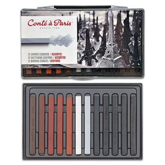 Cont&eacute; &agrave; Paris Sketching Pastelkrijt Set Assorti 1