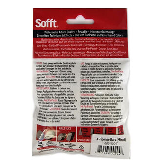 PanPastel Sofft Tools Art Sponge Set Bar Mixed 4 pcs C