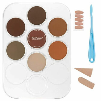 PanPastel Weathering Set 1 Rust &amp; Earth 7 Pans A