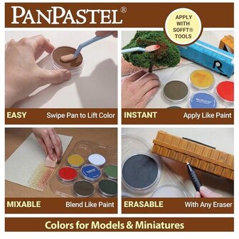 PanPastel Weathering Set 1 Rust &amp; Earth 7 Pans C