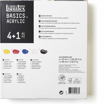Liquitex Basics Set 4x75ml 1x118ml C