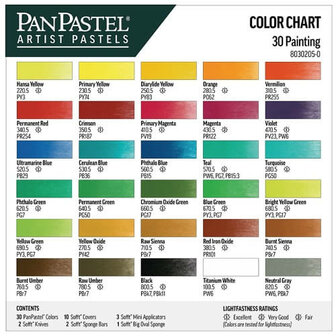 PanPastel Painting Pure Colours Set 30 Pans B
