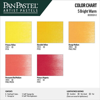 PanPastel Bright Warm Set 5 Pans C