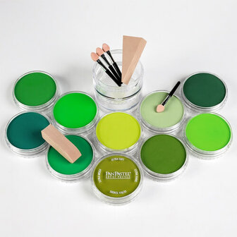 PanPastel Greens Set 10 Pans B