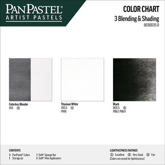 PanPastel Blending &amp; Shading Colors Set 3 Pans D