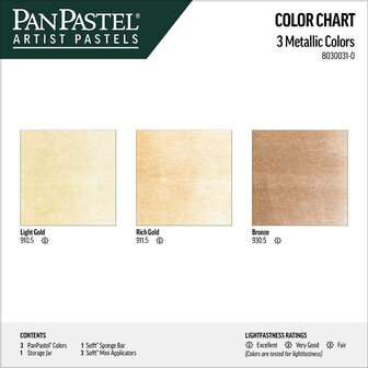 PanPastel Metallic Colors Set 3 Pans C