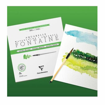 Clairefontaine Aquarel Papier Rough Grain Extra White Rol 300 gram 140x500cm