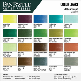 PanPastel Landscape 20 Set 20 Pans C