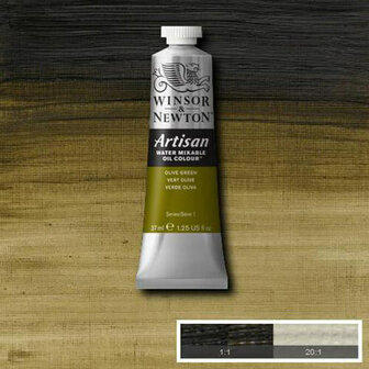 Winsor &amp; Newton Artisan Water Mixable Oil Colour Olive Green 447 37ml