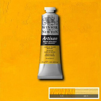 Winsor &amp; Newton Artisan Water Mixable Oil Colour Cadmium Yellow Medium 116 37ml