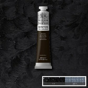 Winton Olieverf 200ML Lamp Black nr25 337