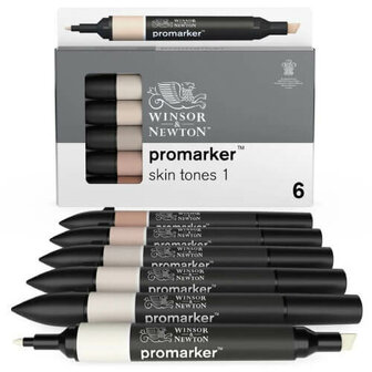 Winsor &amp; Newton Promarker Set Skin Tones 1