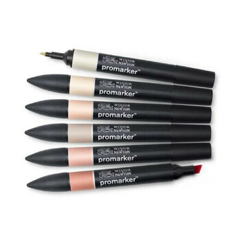 Winsor &amp; Newton Promarker Set Skin Tones 1 A
