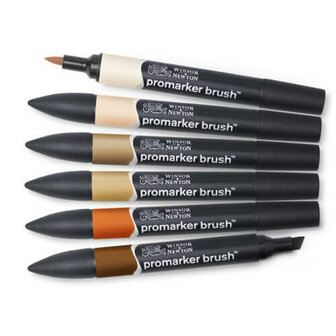 Winsor &amp; Newton Promarker Brush Set Skin Tones 2