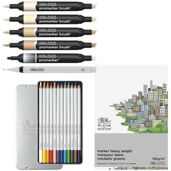 Winsor &amp; Newton Mixed Media Fashion Set 3