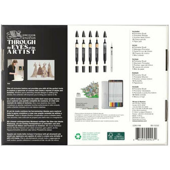Winsor &amp; Newton Mixed Media Fashion Set 4