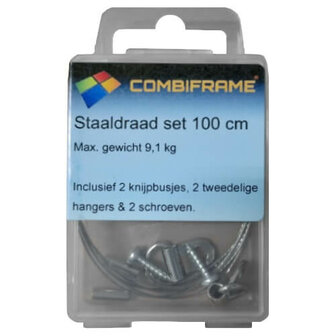 Ophang Set Staaldraad 100cm 9kg
