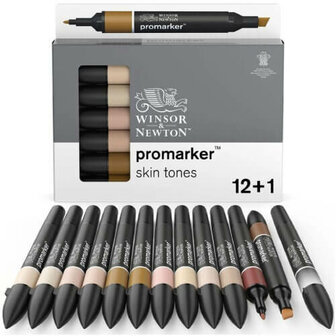 Winsor &amp; Newton Promarker Set Skin Tones 13pcs