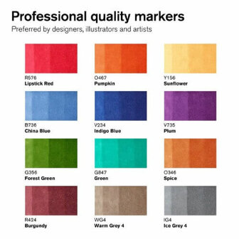 Winsor &amp; Newton Promarker Brush Set Tattoo Tones 13pcs 3