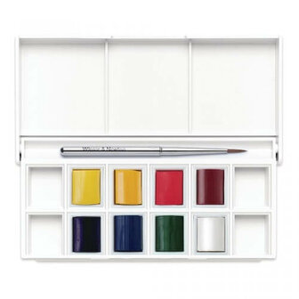 Winsor &amp; Newton Cotman Floral Pocket Box Aquarelset 8 napjes 3