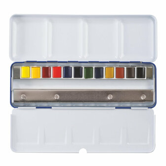Winsor &amp; Newton Cotman Blue Box 12 napjes Aquarelset 4