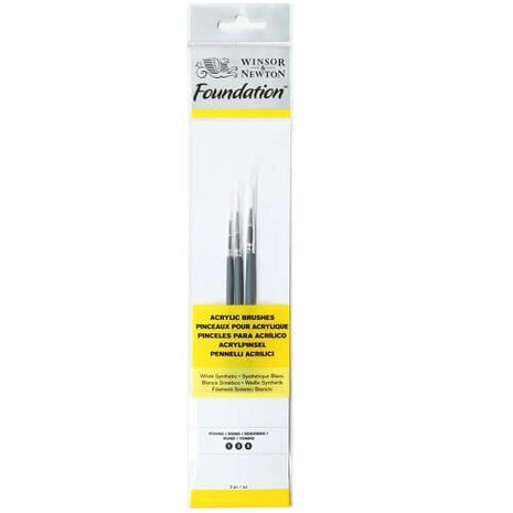 Winsor & Newton Foundation Acrylverf Penselen Set 4