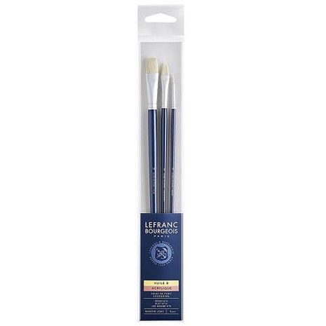 Lefranc & Bourgeois Fine Oil brush Penselenset 2 Varkenshaar