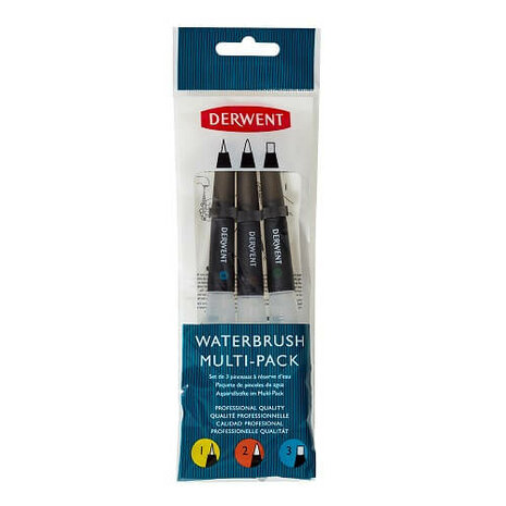 Derwent Waterbrush Multi Pack 4