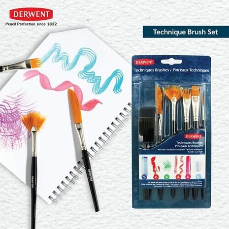 Derwent Technique Brush Set 2