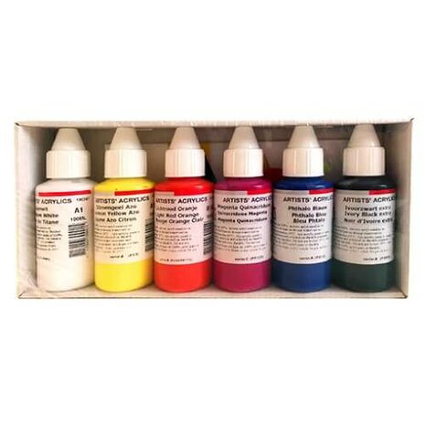 spier Armstrong weigeren ARA Artist Acrylverf Basic Set 6x100ml kopen? - Canvas-Schildersdoeken