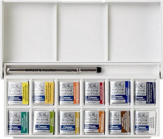 Winsor & Newton Cotman Sketchers Pocket Box Aquarelset 12 napjes 4