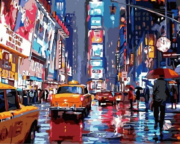 Paint By Number Set New York 40x50cm