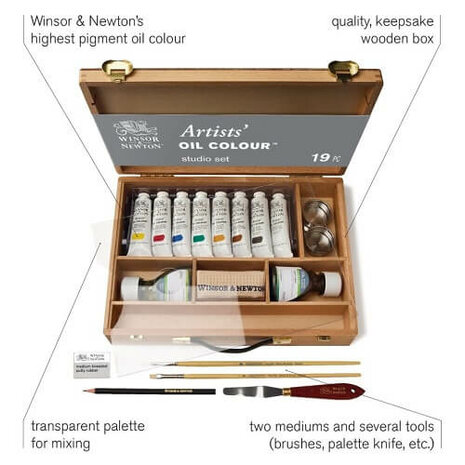 Winsor & Newton Artist Oil Colour Studio Set 6