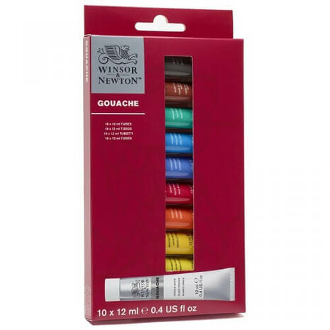 Winsor & Newton Gouache Essential Colours Set 10x12ml