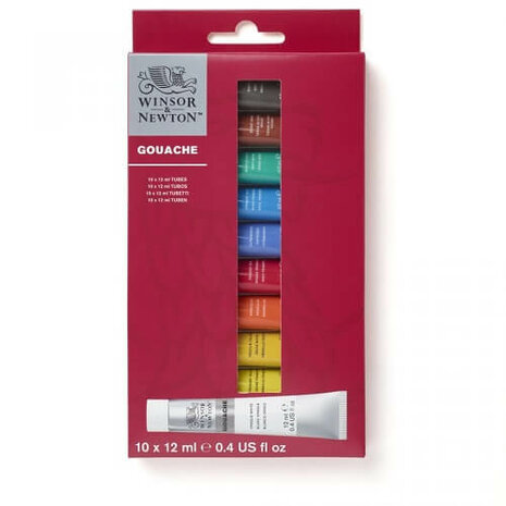 Winsor & Newton Gouache Essential Colours Set 10x12ml 5