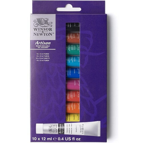 Winsor & Newton Artisan Water Mixable Oil Colour 10x12ml
