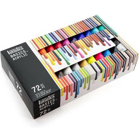 Liquitex Basics Acrylic Colour Set 72x22ML