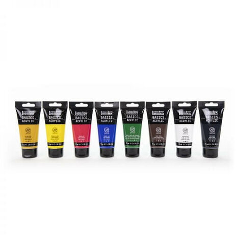 Liquitex Basics Acrylic Colour Set 8x75ml 4