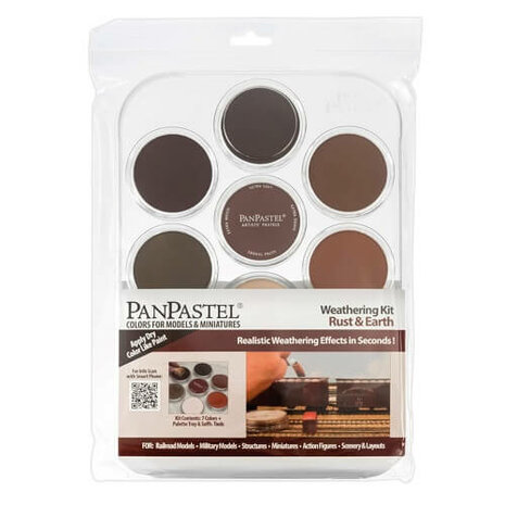 PanPastel Weathering Set 1 Rust & Earth 7 Pans