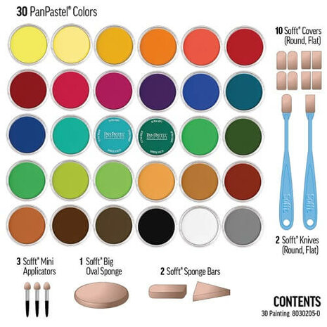 PanPastel Painting Pure Colours Set 30 Pans A