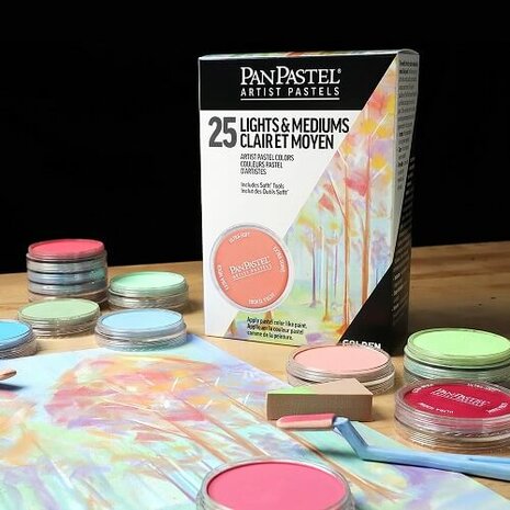 PanPastel Light & Medium Set 25 Pans B