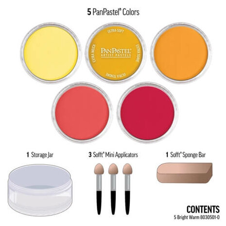 PanPastel Bright Warm Set 5 Pans A