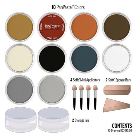 PanPastel Drawing Set 10 Pans A