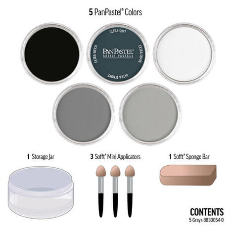 PanPastel Grays Set 5 Pans A